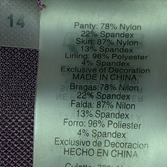 Bleu Rod Beattie Tie Dye Sarong Skirted Bikini Bottom Size 14 - Picture 6 of 8